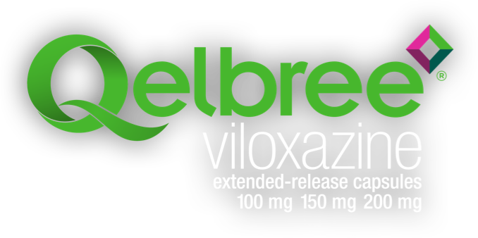 Qelbree™ (viloxazine extended-release capsules) logo